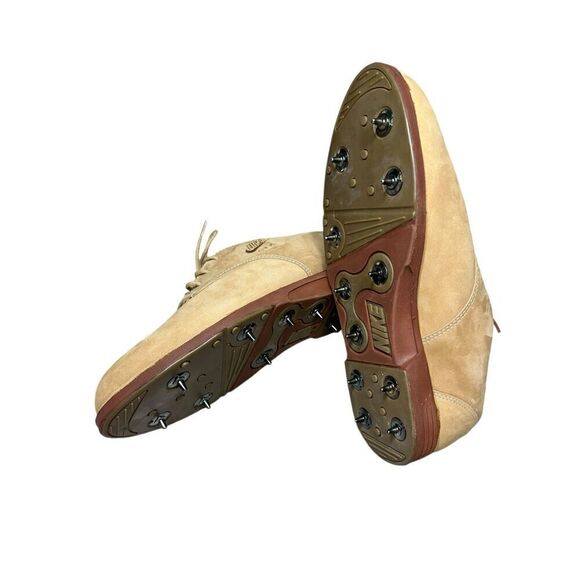 Vintage 90s Nike Pro Air Classic Pro Golf Shoes Tan Suede Women’s 8 NEW - Picture 7 of 8